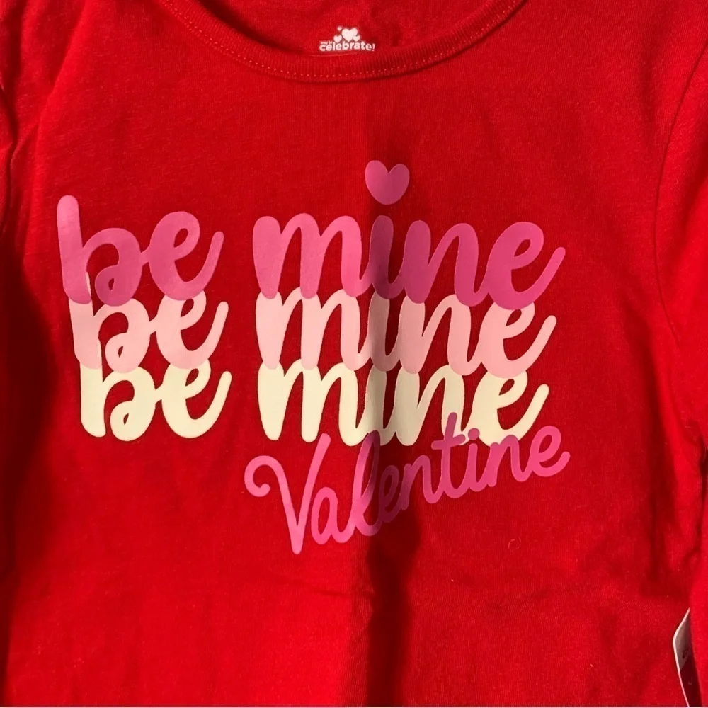 NWT. WAY TO CELEBRATE Toddler Shirt with 'Be Mine' Print